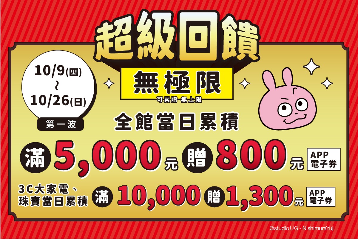新登場！週年慶｜CashBack 配合店舖