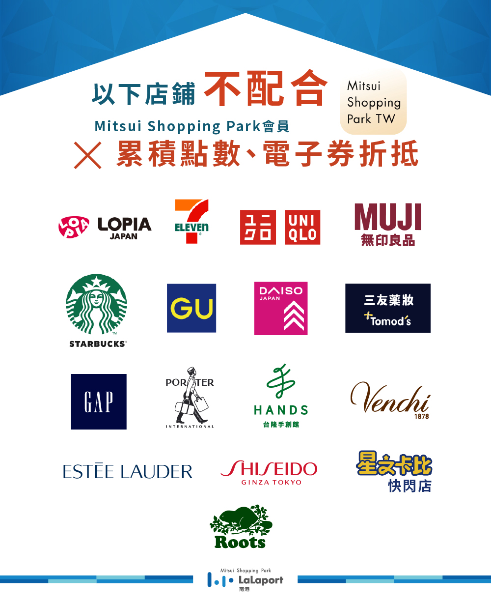 未配合APP店舖