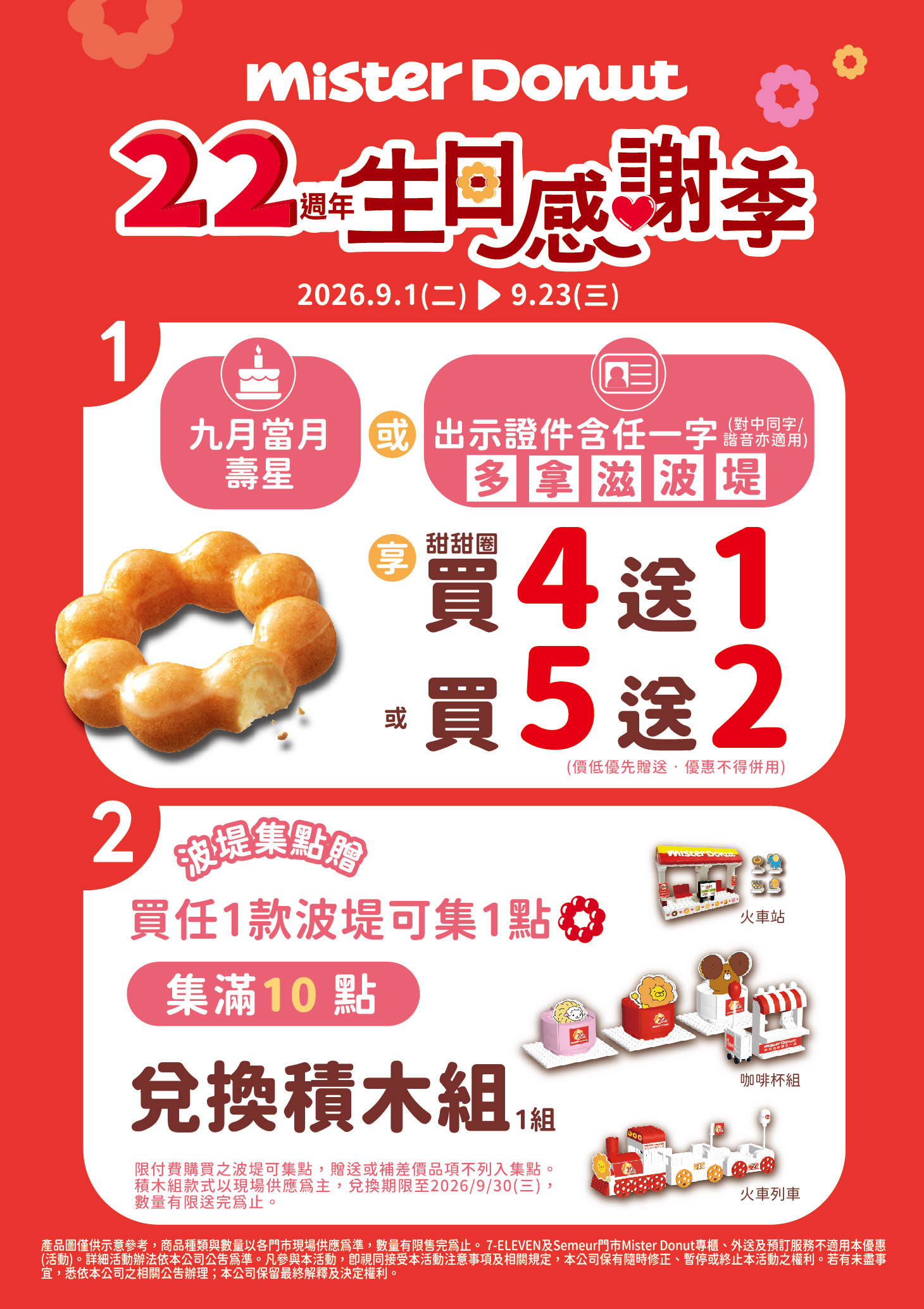 Mister Donut 22週年生日感謝季